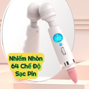 Chày rung massage âm đạo màn hình LED có lưỡi liếm gai CCR77