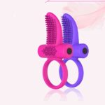 Vòng rung đeo dương vật lưỡi rung giúp kích thích điểm G VDC444