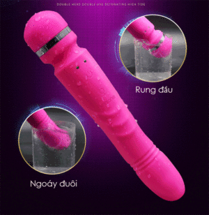 Chày Rung Kích Thích Điểm G , Đầu Rung Đuôi Ngoáy Siêu Mạnh , Sưởi Ấm