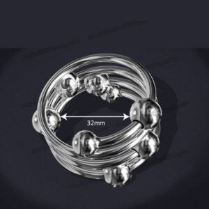 Đồ chơi vòng inox không gỉ đính bi cho nam đeo dương vật CVD333