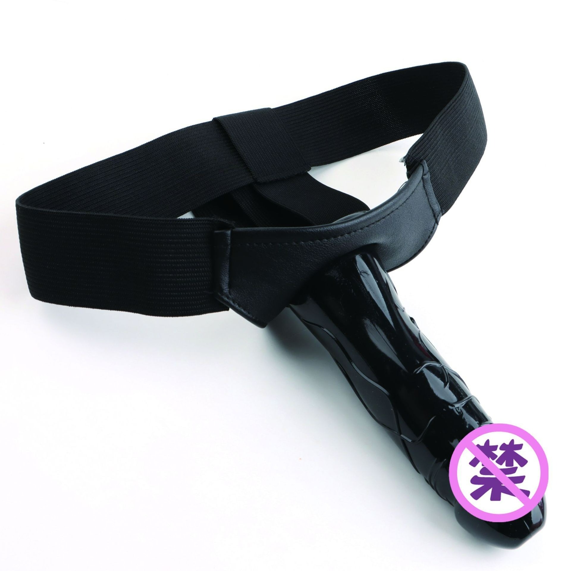 Dương vật giả có dây đeo rỗng màu đen