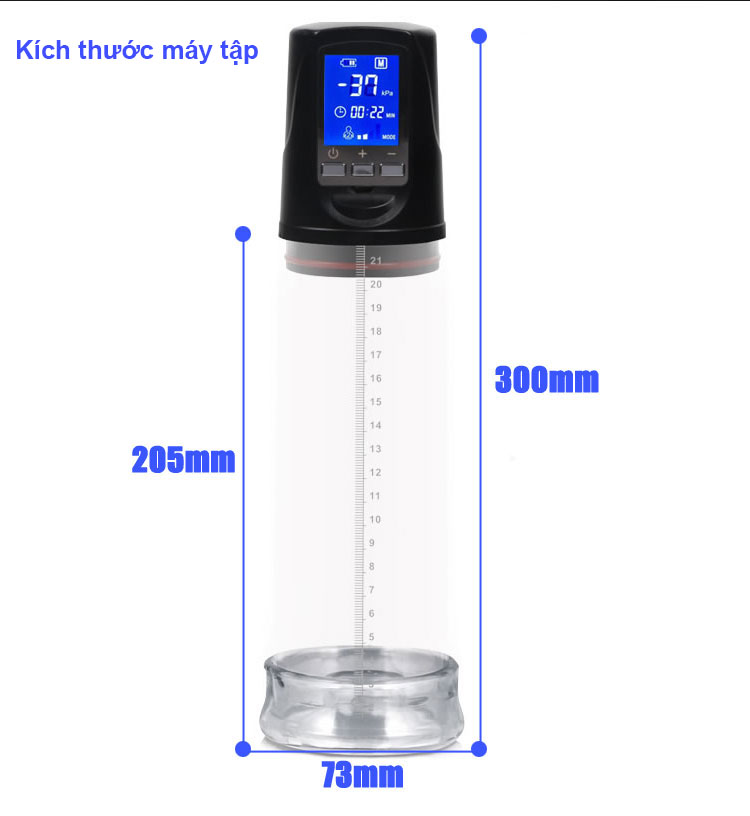 Máy tập dương vật màn hình LCD